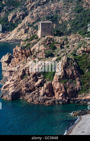 Porto in Korsika Stockfoto