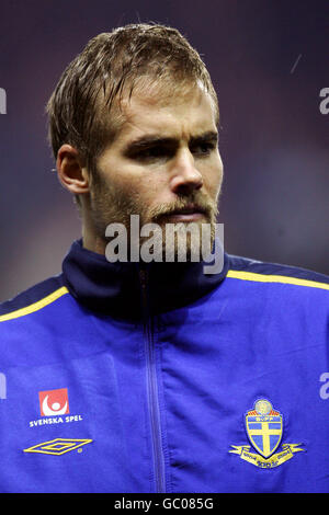 Fußball - International freundlich - Schottland gegen Schweden. Olof Mellberg, Schweden Stockfoto