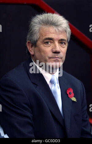 Fußball - FA Barclays Premiership - Manchester United / Manchester City. Kevin Keegan, Manager von Manchester City Stockfoto