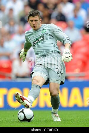 Fußball - Wembley Cup 2009 - Tottenham Hotspur gegen Celtic - Wembley Stadium. Lukasz Zaluska, keltischer Torwart Stockfoto