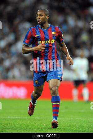 Fußball - Wembley Cup 2009 - Tottenham Hotspur gegen Barcelona - Wembley Stadium. Seydou Keita, Barcelona Stockfoto