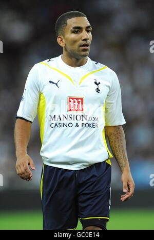 Fußball - Wembley Cup 2009 - Tottenham Hotspur gegen Barcelona - Wembley Stadium. Aaron Lennon, Tottenham Hotspur Stockfoto