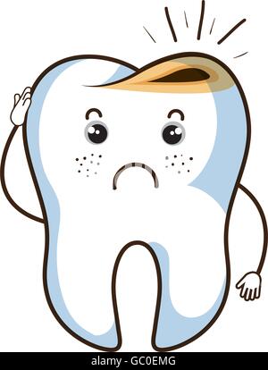 Medizinische Zahnpflege Cartoon Theme-design Stock Vektor