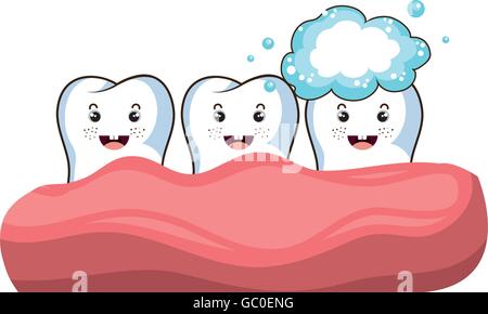 Medizinische Zahnpflege Themenentwurf Stock Vektor