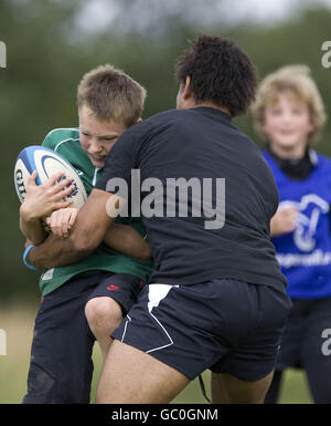 Rugby-Union - Glasgow Krieger Sommercamp - Pollock Park Stockfoto