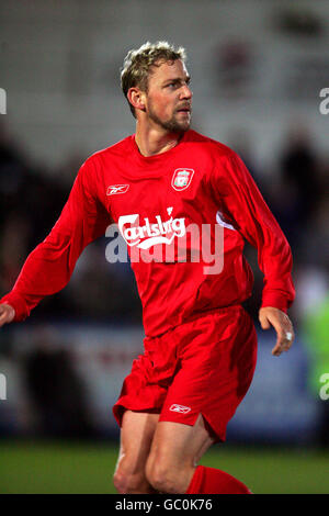 Fußball - Barclays Reserve League North - Wolverhampton Wanderers gegen Liverpool. Stephane Henchoz, Liverpool Stockfoto