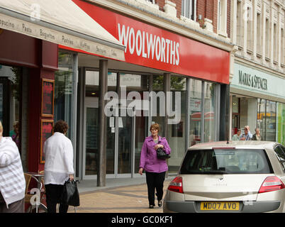 Woolworths schließt Stockfoto