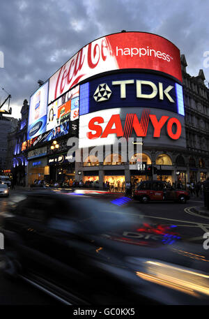 Gebäude und Wahrzeichen - Piccadilly Circus - London Stockfoto