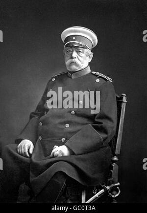 Otto von Bismarck. Porträt von Otto Eduard Leopold, Fürst von Bismarck, Herzog von Lauenburg (1815-1898), der renommierten preußischen Staatsmann. Stockfoto