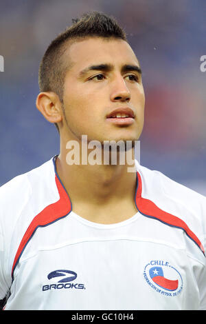 Fußball - International freundlich - Dänemark - Chile - Brondby Stadion. Arturo Vidal, Chile Stockfoto