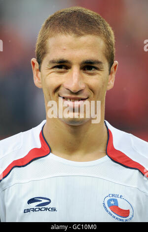 Fußball - International freundlich - Dänemark - Chile - Brondby Stadion. Carlos Carmona, Chile Stockfoto