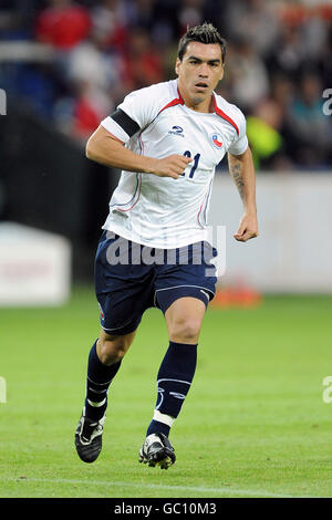 Fußball - International freundlich - Dänemark - Chile - Brondby Stadion. Esteban Paredes, Chile Stockfoto