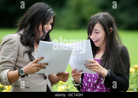 GCSE Resultate Stockfoto