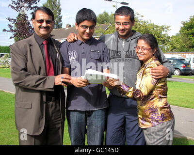 GCSE Resultate Stockfoto