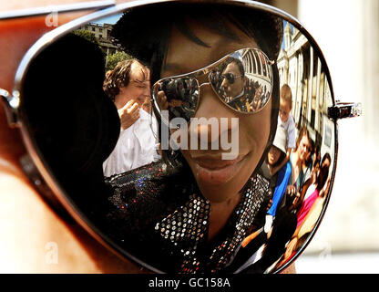 Thriller-Tanz auf dem Trafalgar Square Stockfoto