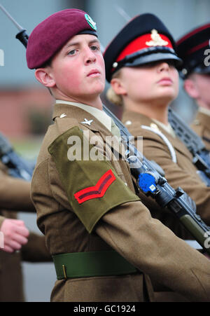 Europas größte militärische Graduierung parade Stockfoto