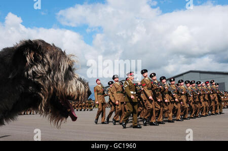 Europas größte militärische Graduierung parade Stockfoto