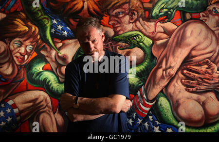 Peter Howson Gemälde Stockfoto