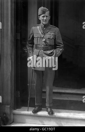 Major William Avery 'Billy' Bishop, VC., D.S.O., M.C., der kanadische Pilot, der während des Ersten Weltkriegs als Top-Kämpfer-Ass des britischen Empire gefeiert werden sollte. Stockfoto