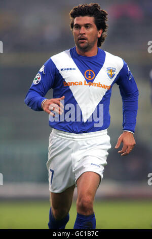 Fußball - Italienische Serie A - Brescia / Palermo. Omar Milanetto, Brescia Stockfoto