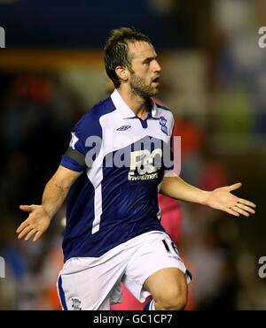 James McFadden von Birmingham City feiert den Torsieg Stockfoto