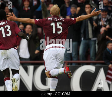 Fußball - Clydesdale Bank Scottish Premier League - Heart of Midlothian V Rangers - Tynecastle Stadium Stockfoto