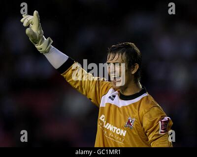 Fußball - Carling Cup - erste Runde - Darlington gegen Leeds United - Northern Echo Arena. David Knight, Darlington Stockfoto