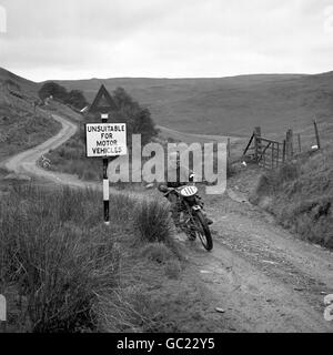 Motorrad - 36. internationalen sechs-Tage-Testversion - Llandrindod - 1961 Stockfoto