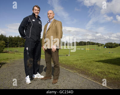 Rugby-Union - Fergus Wallace Photocall - weiße Craigs Rugby Club Stockfoto