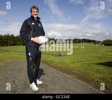 Rugby-Union - Fergus Wallace Photocall - weiße Craigs Rugby Club Stockfoto