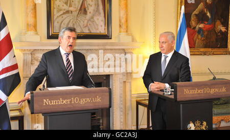 Der israelische Ministerpräsident Benjamin Netanyahu besucht UK Stockfoto