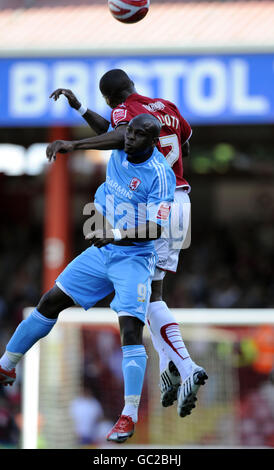 Fußball - Fußball-Europameisterschaft Coca-Cola - Bristol City gegen Middlesbrough - Ashton Gate Stockfoto