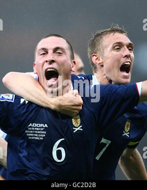 Fußball - WM 2010 - Qualifikationsrunde - Gruppe neun - Schottland V FYR Macedonia - Hampden Park Stockfoto