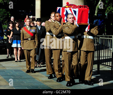 Lance Corporal James Fullarton Beerdigung Stockfoto