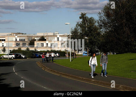 Tallaght IT Campus in Tallaght, Dublin, in der Nähe der Metro Bar, wo die exotischen Tänzer zu sehen sind. Stockfoto