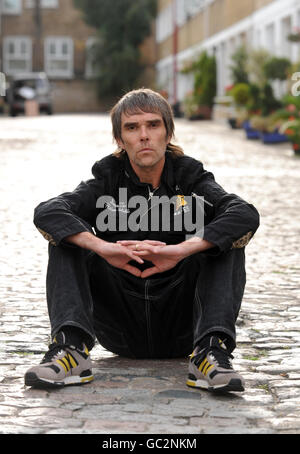 Ian Brown Porträt-Sitzung - London Stockfoto