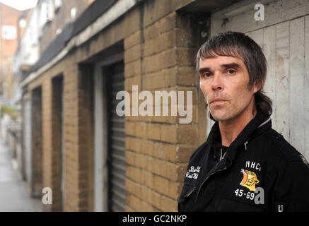 Ian Brown Porträt-Sitzung - London Stockfoto