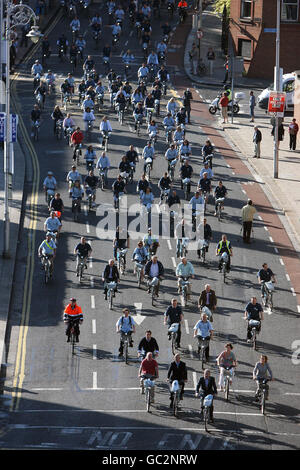 Fahrrad Vermietung Schema in Dublin Stockfoto