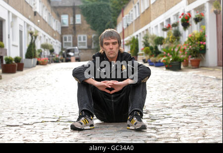 Ian Brown Porträt-Sitzung - London Stockfoto