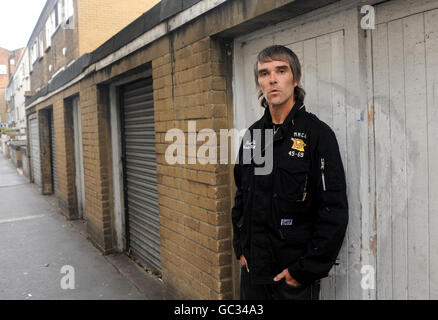 Ian Brown Porträt-Sitzung - London Stockfoto