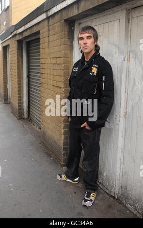 Ian Brown Porträt-Sitzung - London Stockfoto