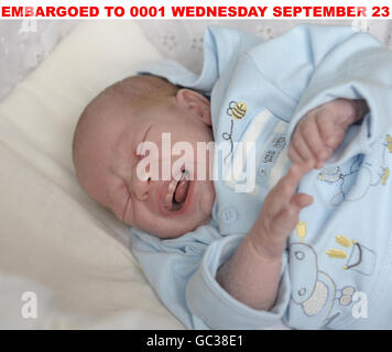 Erstes Baby Great Ormond Street Hospital Stockfoto