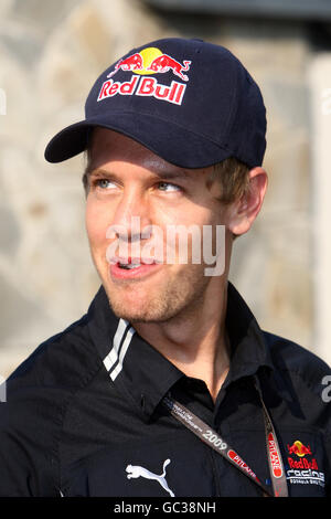 Formel-1-Autorennen - Großer Preis Von Italien - Paddock-Tag - Monza. Sebastian Vettel von Red Bull Racing Stockfoto