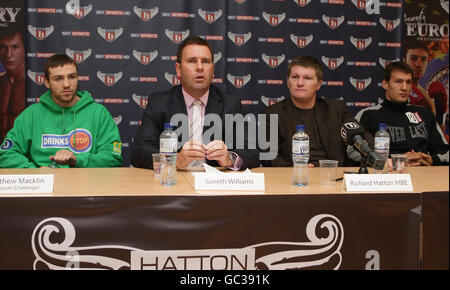 Boxen - Michael Macklin V Amin Asikainen Pressekonferenz - Hatton Gesundheit und Fitness-Studio Stockfoto