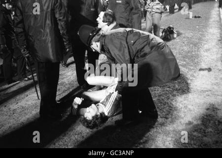 Fußball - European Cup Winners Cup - zweite Runde - 2. Etappe - keltische V SK Rapid Wien - Old Trafford Stockfoto