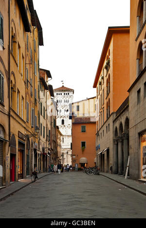 San Michele in Foro Kirche, Lucca, Toskana, Italien, Europa Stockfoto