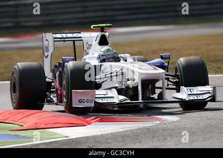 Formel-1-Autorennen - Großer Preis Von Italien - Trainingstag - Monza. Nick Heidfeld von BMW sauber beim zweiten Training auf dem Monza Circuit, Italien. Stockfoto