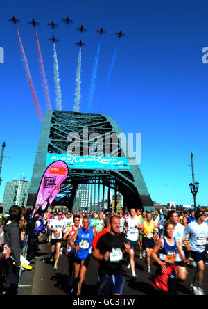Leichtathletik - Bupa Great North Run - Newcastle Stockfoto