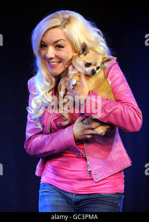 Sheridan Smith als Elle Woods während des Legal Blonde the Musical Launch Photocall Events im Cafe De Paris im Zentrum von London. Stockfoto