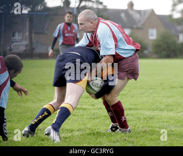 Rugby-Union - Scottish Hydro Ost - St Boswells V Queensferry - St Boswells Stockfoto